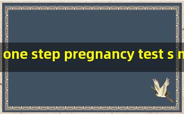 one step pregnancy test s manufacturers